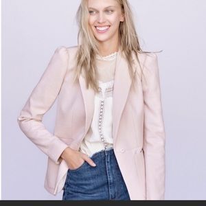 Rebecca Taylor, Blush Tweed Blazer, Size 2